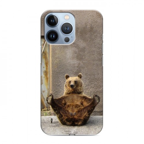 Дизайнерский силиконовый чехол для Iphone 13 Pro Медведи