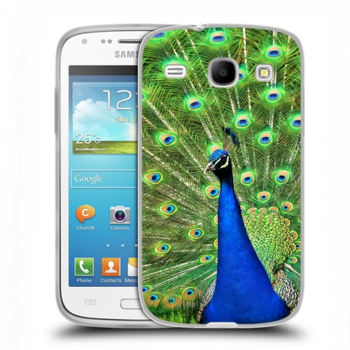 Дизайнерский пластиковый чехол для Samsung Galaxy Core Павлины