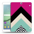 Дизайнерский силиконовый чехол для Samsung Galaxy Tab S2 9.7 Блоки шевроны