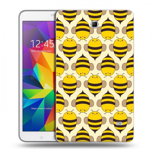 Дизайнерский силиконовый чехол для Samsung GALAXY Tab 4 8.0 Пчелиные узоры