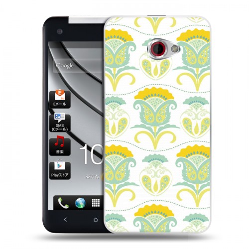 Дизайнерский пластиковый чехол для HTC Butterfly S Богемские шаблоны