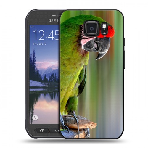 Дизайнерский пластиковый чехол для Samsung Galaxy S6 Active Попугаи