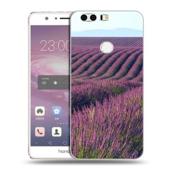 Дизайнерский силиконовый чехол для Huawei Honor 8 Лаванда (на заказ)
