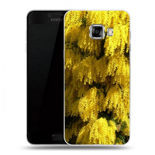 Дизайнерский пластиковый чехол для Samsung Galaxy C5 Мимоза