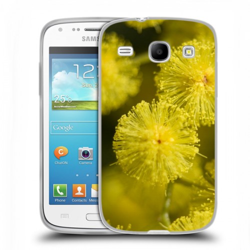 Дизайнерский пластиковый чехол для Samsung Galaxy Core Мимоза