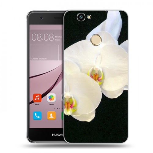 Дизайнерский силиконовый с усиленными углами чехол для Huawei Nova Орхидеи