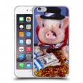 Дизайнерский силиконовый чехол для Iphone 6 Plus/6s Plus Свинки