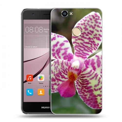Дизайнерский силиконовый с усиленными углами чехол для Huawei Nova Орхидеи