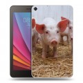 Дизайнерский силиконовый чехол для Huawei MediaPad T1 7.0 Свинки