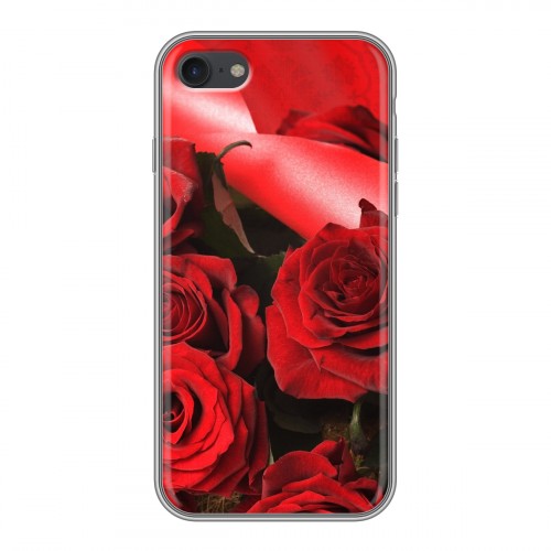 Дизайнерский силиконовый чехол для Iphone 7 Розы