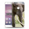 Дизайнерский пластиковый чехол для Huawei Honor 8 Слоны