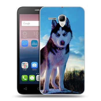 Дизайнерский силиконовый чехол для Alcatel One Touch POP 3 5.5 Собаки (на заказ)