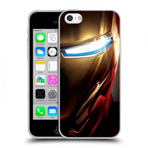 Дизайнерский пластиковый чехол для Iphone 5c Железный человек