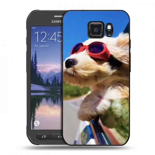 Дизайнерский пластиковый чехол для Samsung Galaxy S6 Active Собаки