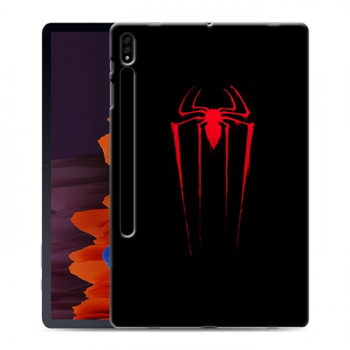 Дизайнерский силиконовый чехол для Samsung Galaxy Tab S7 Plus Человек-паук
