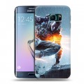 Дизайнерский пластиковый чехол для Samsung Galaxy S6 Edge Battlefield