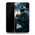 Дизайнерский пластиковый чехол для Samsung Galaxy C5 Battlefield