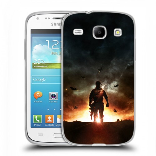 Дизайнерский силиконовый чехол для Samsung Galaxy Core Battlefield