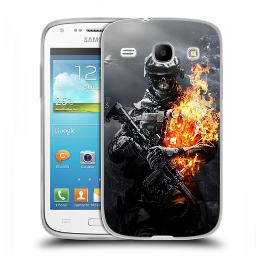 Дизайнерский пластиковый чехол для Samsung Galaxy Core Battlefield