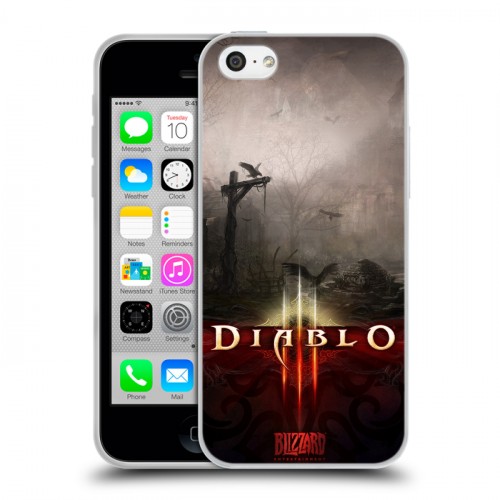 Дизайнерский пластиковый чехол для Iphone 5c Diablo