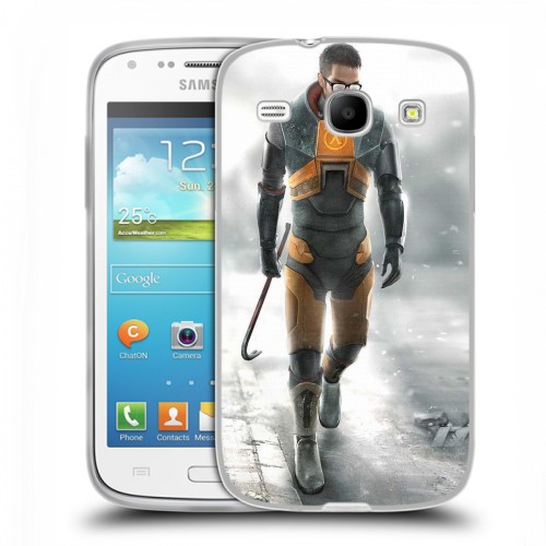 Дизайнерский пластиковый чехол для Samsung Galaxy Core Half life