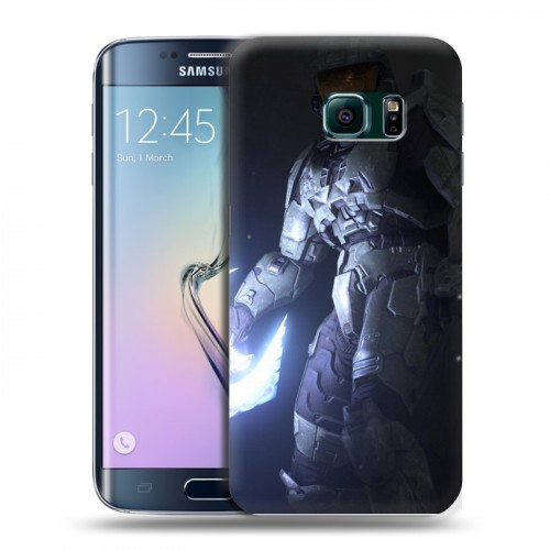 Дизайнерский пластиковый чехол для Samsung Galaxy S6 Edge Halo