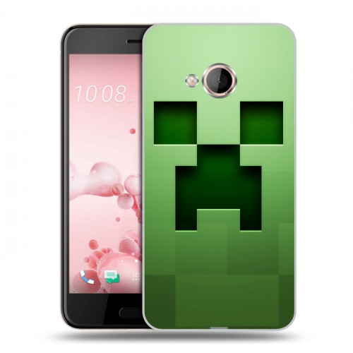 Дизайнерский силиконовый чехол для HTC U Play Minecraft