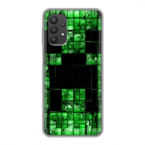 Дизайнерский силиконовый чехол для Samsung Galaxy A32 Minecraft