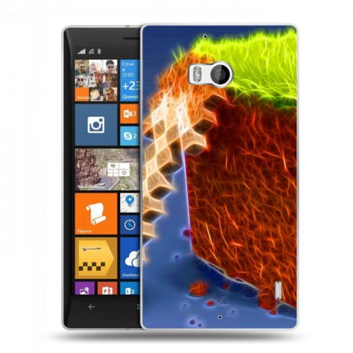 Дизайнерский пластиковый чехол для Nokia Lumia 930 Minecraft