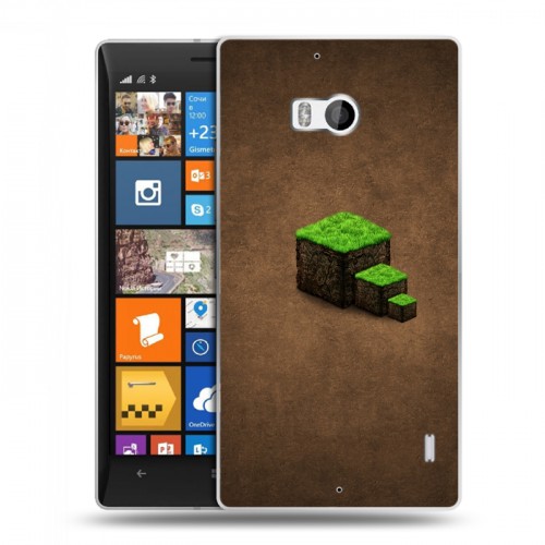 Дизайнерский пластиковый чехол для Nokia Lumia 930 Minecraft