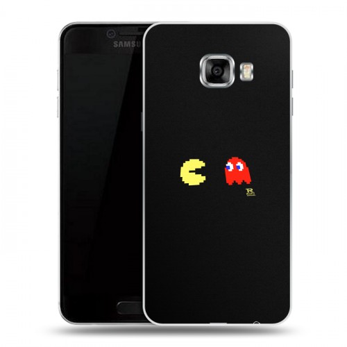 Дизайнерский пластиковый чехол для Samsung Galaxy C5 Pacman