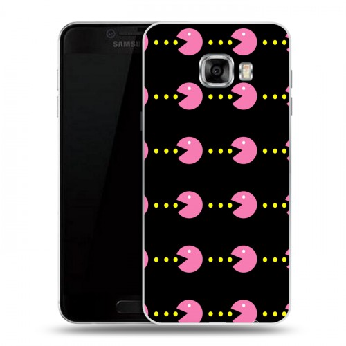 Дизайнерский пластиковый чехол для Samsung Galaxy C5 Pacman
