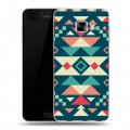 Дизайнерский пластиковый чехол для Samsung Galaxy C5 Племенная геометрия