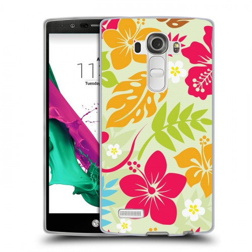 Дизайнерский пластиковый чехол для LG G4 Гавайские Шаблоны