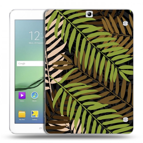 Дизайнерский силиконовый чехол для Samsung Galaxy Tab S2 9.7 Заросли папоротника