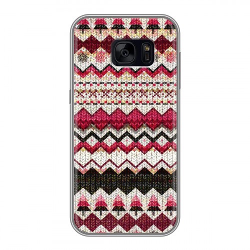 Дизайнерский силиконовый чехол для Samsung Galaxy S7 Edge Текстура свитера