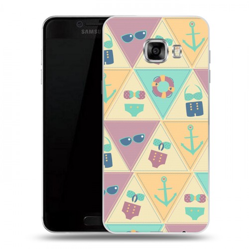 Дизайнерский пластиковый чехол для Samsung Galaxy C5 Лето на море