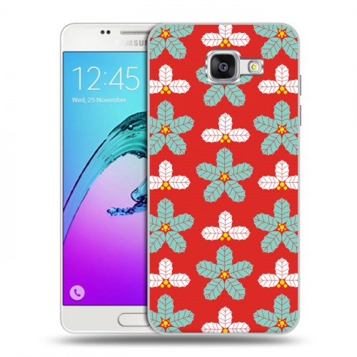 Дизайнерский силиконовый чехол для Samsung Galaxy A5 (2016) Ретро Рождество