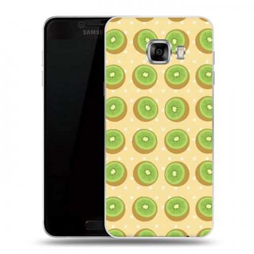 Дизайнерский пластиковый чехол для Samsung Galaxy C5 Ломтики фруктов