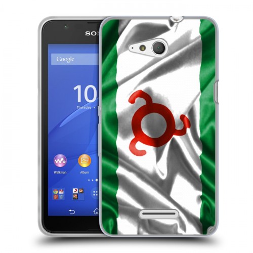 Дизайнерский пластиковый чехол для Sony Xperia E4g Флаг Ингушетии