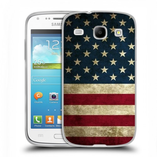 Дизайнерский силиконовый чехол для Samsung Galaxy Core Флаг США