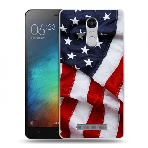 Дизайнерский пластиковый чехол для Xiaomi RedMi Note 3 Флаг США