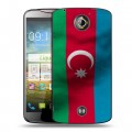 Дизайнерский пластиковый чехол для Acer Liquid S2 Флаг Азербайджана