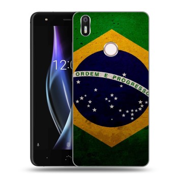 Дизайнерский силиконовый чехол для BQ Aquaris X Флаг Бразилии (на заказ)