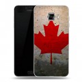 Дизайнерский пластиковый чехол для Samsung Galaxy C5 Флаг Канады