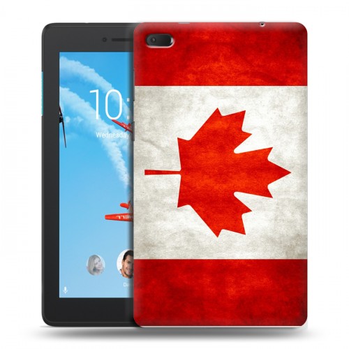 Дизайнерский силиконовый чехол для Lenovo Tab E7 Флаг Канады