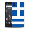 Дизайнерский пластиковый чехол для BQ Aquaris X5 Флаг Греции