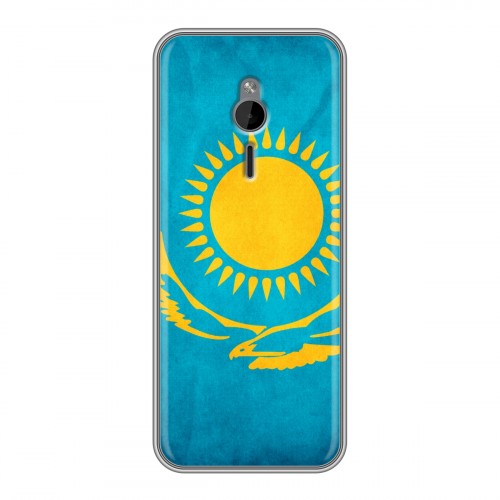Дизайнерский силиконовый чехол для Nokia 230 Флаг Казахстана