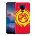 Дизайнерский силиконовый чехол для Nokia 5.4 Флаг Киргизии