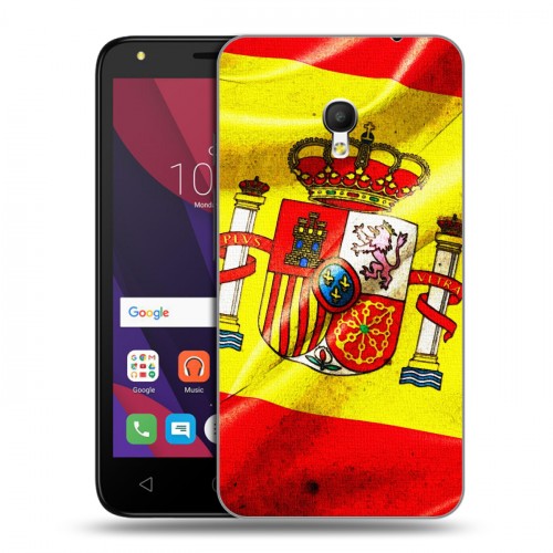 Дизайнерский пластиковый чехол для Alcatel Pixi 4 (5) 5010D Флаг Испании